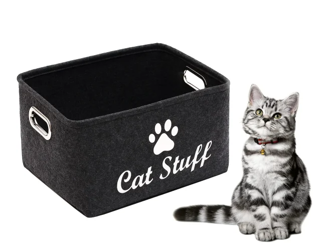 Cat Toy Basket Pet Supplies Storage