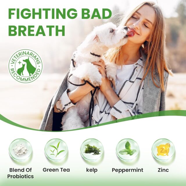 Dog Teeth Cleaning Powder, Dog Dental Powder and Cats Breath Freshener, Plaque Off Pet Tooth Cleaning lab co, Bad Breath & Tartar Remover for Dogs, Dog Teeth Cleaning with Enzymes- 60-Day Supply -Mint - Image 4